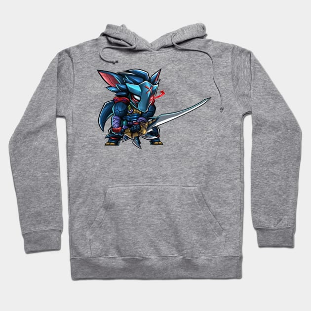 Nargacuga armor Hoodie by mprokolo corgi